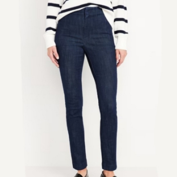 Old Navy Deep Blue Women's Skinny Jeans - Picture 1 of 9
